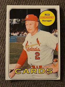 1969 Red Schoendienst Topps #462 St. Louis Cardinals HOF EX/MINT - Picture 1 of 2
