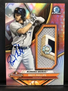 2017 Bowman Chrome Brett Phillips '16 AFL Fall Stars Relic Auto Ref. #47/50 RC - Bild 1 von 1