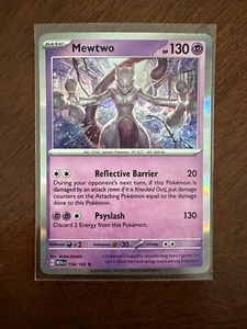 Mewtwo 150/165 Holo Pokemon Escarlata y Violeta 151 Casi Nuevo/Como Nuevo - Imagen 1 de 1