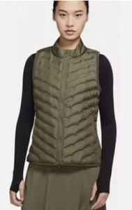 Nike Aeroloft Womens Green Ventilated Light Repel Full Zip Vest Large CK5784-222 - Picture 1 of 6