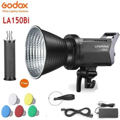 Godox LA150Bi LED Video Panel Light Continuous Output Bowens Mount APP control - Image 1 of 4