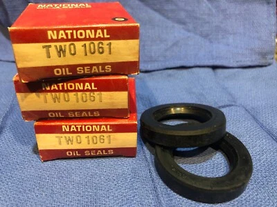 Dos (2) sellos de rueda delantera NOS National 1061 1950-1965 Volkswagen coche de pasajeros Foto 1 de 3