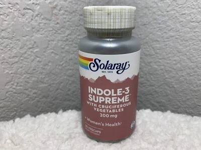Solaray Indole-3 Supreme, Veg Cap 200mg | 30VegCaps ~ Women’s Health ~ - Image 1 of 4