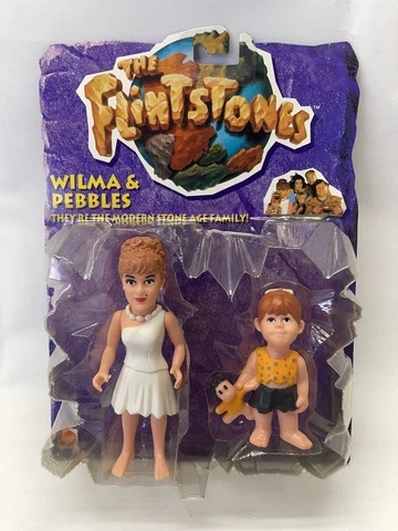 Mattel The Flintstones Movie Wilma Pebbles Action Figure New Sealed 1993 Rare Cover