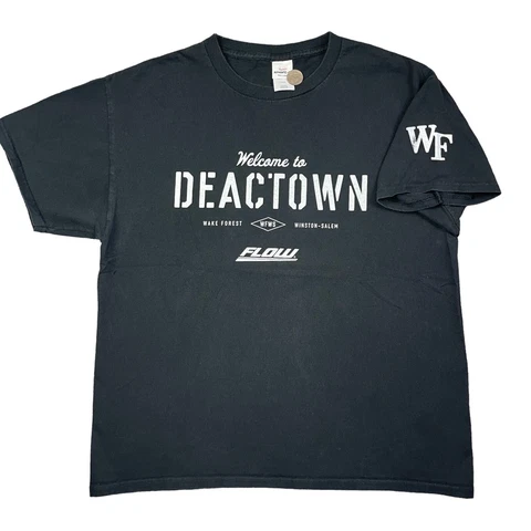 Wake Forest University Demon Deacons Welcome to DEACTOWN t-shirt adult size L Cover