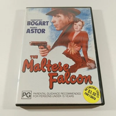 The Maltese Falcon DVD Region 4 PAL Ex Rental Movie Humphrey Bogart - image 1 of 4