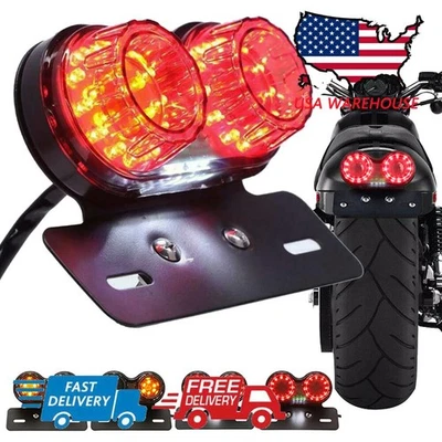 Turn Signal LED Tail Brake Rear Light For BMW CFMOTO Ducati Honda Suzuki Yamaha - Imagem 1 de 4