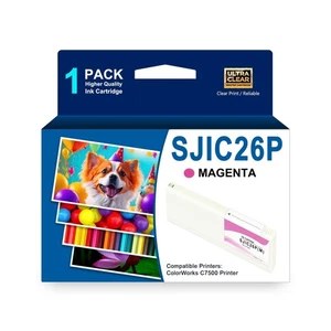 SJIC26P Ink Cartridge with chip SJIC26P(M) Ink C33S020616 Compatible with Col... - Afbeelding 1 van 6