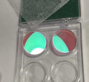 QTF Fused Silica Ø1" HR 1064nm 532nm @ 0°, HT 355nm  mirror harmonic separator - Picture 1 of 3