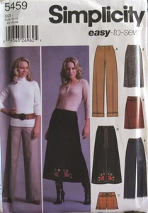 Simplicity 5459 Womens 14-16-18-20 SKIRT PANTS SHORTS JEANS Pattern Plus Size UC - Bild 1 von 2