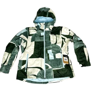 The North Face Clementine Triclimate Jacket 2XL Dark Sage Print Half Dome Z86 - Picture 1 of 11