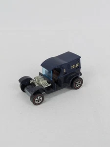 1969 Hot Wheels Hot Wheel Redlines Mattel Paddy Wagon Police in Blue - Picture 1 of 8