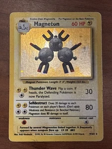 Magneton 009/102 Base Set Holo Rare 1999 MP - Picture 1 of 3