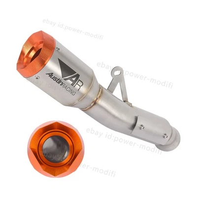 Exhaust Muffler Link Pipe Orange Tips Modified For Duke 790 Duke 890 R 2020-2025 - Image 1 of 4