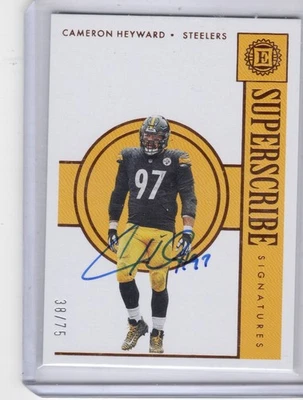 2022 Panini Encased Superscribe Signatures  Cameron Heyward Auto #38/75 - Image 1 of 2
