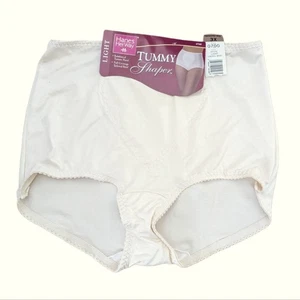 Vintage Hanes Tummy Shaper Beige High Waist Full Coverage Brief Pantie NWT - Picture 1 of 6