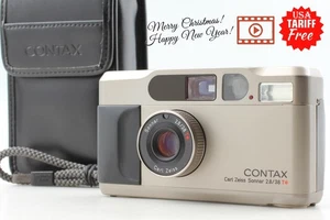 [MINT w/ Case] Contax T2 Silver 35mm Point & Shoot Film Camera From JAPAN - Picture 1 of 19