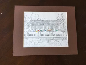 Signed Art Print By WILLIAM FRANCIS BISBEE Fanny Bridge Lake Tahoe. 21/100 - Picture 1 of 12