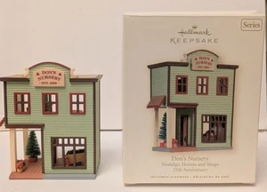 Hallmark Keepsake Don's Nursery Ornament 2008 #25 Nostalgic Houses And Shops - Picture 1 of 4