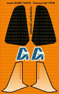 MOTORRAD GORI 125cc '77 '78 Motorrad NARANJA ADHESIVOS STICKERS - Bild 1 von 1