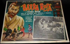 1965 Red Beard ORIGINAL MEXICAN LOBBY CARD Akira Kurosawa Akahige D - Imagen 1 de 1