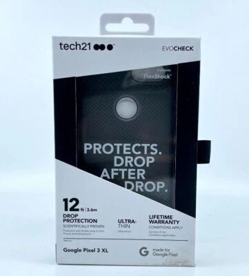 Tech21 Evo Check Protective Case with Drop Protection for Google 3 XL - Black - Image 1 of 3