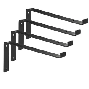 2-8x Metal Rustic Scaffold Board Shelf Brackets Heavy Duty Handmade Industrial - Picture 1 of 11