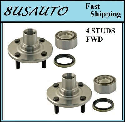 FRONT Wheel Hub & Bearing Fit GEO PRIZM 1993-1997 FWD, Non-ABS (PAIR) - Image 1 of 3