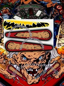 New For “2018” TALES OF THE CRYPT Pinball "FLIPPER" 3 PCS. MOD Armour - Picture 1 of 2