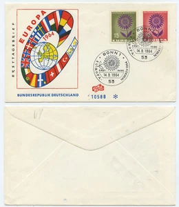 51378 - Mi.Nr. 445-446 - kpl. Satz - FDC - Ersttagsbrief - Bonn 14.9.1964 - Imagen 1 de 1