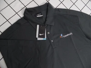 NWT NIKE TRAVELOCITY TRAVEL AGENCY Polo Shirt SZ  XL CHARCOAL GRAY - Picture 1 of 9