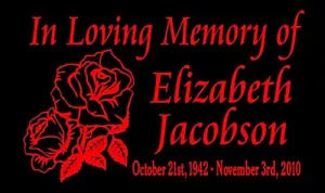 Pegatina de vinilo de coche In Loving Memory of Decal Roses nombre personalizado fechas - Imagen 1 de 2
