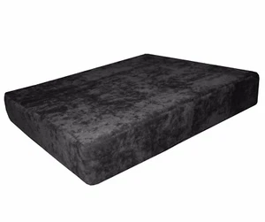 ma03t Gray Chenille Chenille Box Thick Sofa Seat Cushion Cover*Custom Size* - Picture 1 of 6