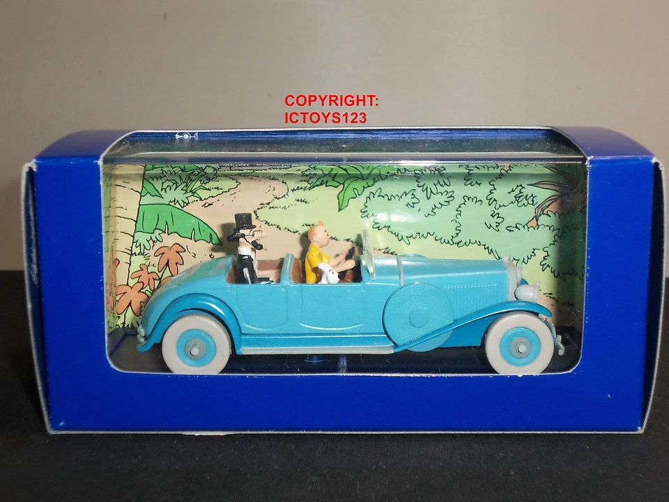 TINTIN NO.5 LES CIGARES DU PHARAON COMIC BLUE LINCOLN TORPEDO GRAND SPORTS CAR — 第 1/1 张图片