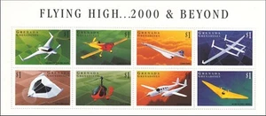 Concord Factimobile N1M Flying High Wing Aircrafts Grenada Mint MNH Sheet 2000 - Picture 1 of 1