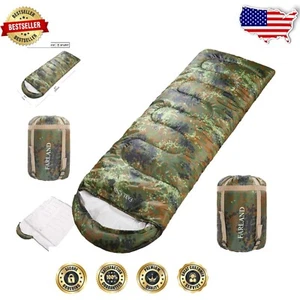 Super Comfortable Dual-Zip Sleeping Bags for Adults & Teens - Weather-resistant - Picture 1 of 9