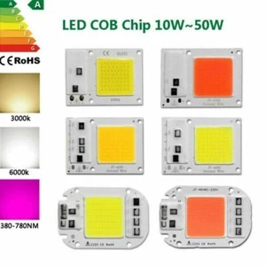 LED 10W 20W 30W 50W Lamp bead smart ic cob bulb smd light spectrum 220-240V Chip - Picture 1 of 16