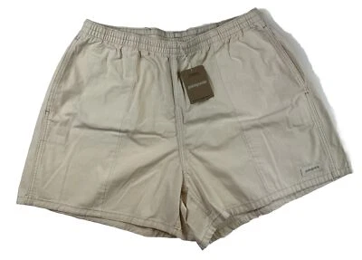 NUEVO Pantalones Cortos Patagonia Para Mujer Grandes Funhoggers 4" Sin Teñir Natural 57160 Algodón $69 Foto 1 de 4