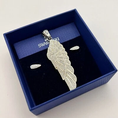 Комплект подлинный Swarovski серьги подвеска крыло кристалл камень серебро 925 - Изображение 1 из 4