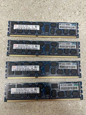 SERVER 32GB (4x8GB) Hynix 2Rx4 PC3 - 12800R -11-11-E2 HMT31GR7CFR4C - PB T8 AD - Image 1 of 3