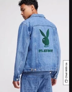 PACSUN PLAYBOY BUNNY JEAN JACKET SIZE SMALL UNISEX - Picture 1 of 5