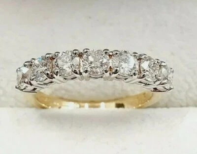 Eternity Ring 18ct Gold  Diamond Seven Stone Ring 1.50ct Size O 1/2 RRP £3950 - Image 1 of 4