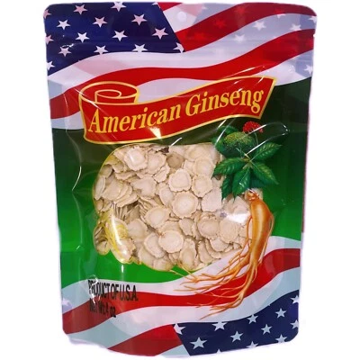 Rebanada de ginseng americano 4 oz-16 oz TAMAÑO MEDIANO delgada rebanada de ginseng círculo美国花旗参片 Foto 1 de 2