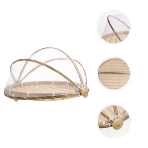 Bamboo Storage Basket Hand Woven Produce Baskets for Pantry Child - Picture 1 of 12