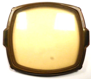 CONSOLE TRUETONE D-931 vintage: frontalino in ottone con VISORE IN PLASTICA - ottima - Foto 1 di 2