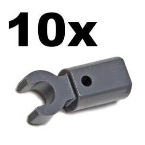 NUEVO LEGO - Barra - Longitud 1 - Soporte con Clip Gris Azulado Oscuro x10 - Robot Mano - Imagen 1 de 1