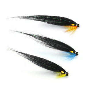 Tubo de botella de mono mosca salmón trucha marina moscas tres patrones selección - Imagen 1 de 7