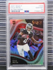 2021 Select Kyle Pitts Field Level Silver Prizm Rookie RC #346 PSA 10 Falcons