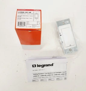 Legrand Wattstopper LVSW-101-W Low Voltage Wall Switch 1-Button w/LED, White NEW - Picture 1 of 4