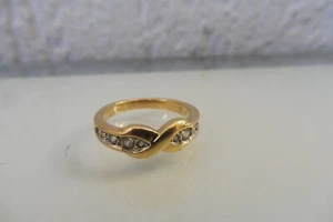 Pierre Lang Ring , edler PL-Ring, vergoldet mit Steinen  , Gr. 52 ( 5 ) - Picture 1 of 3